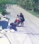 Shocking moment Thai mother dumps newborn baby in dustbin then rides away on moped