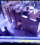 Cheeky thief sneaks up on bank employee and steals cash