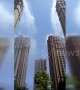 Chinese residential community sprays water from skyscrapers to combat heat wave