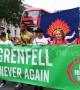 Marchers stream past Downing Street calling for justice for Grenfell