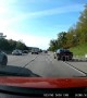 Moment speeding motorist gets instantly pulled over by police on Michigan highway