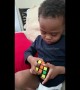 Genius three-year-old boy solves his first Rubik's Cube