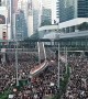 Hundreds of thousands attend the third massive protest against extradition bill in Hong Kong