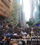 Hong Kong protesters in black shirts shout 'Carrie Lam resign' at third massive demonstration
