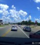 US dashcam footage captures the moment a crash happens in time with music on radio
