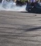 Charger Hits Curb While Spinning Donuts in the Street