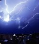 Slow Motion Lightning Strike Streaks Across Sky