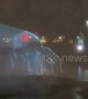 Stunning holographic humpback whale projected onto Liverpool fountain