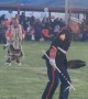 Marine Performs Dance with Native Americans