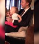 Baby is too Hungry to Wait for Dad to Bring the Spoon to Her
