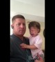 US father has amazing technique to trick daughter into not crying