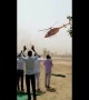 Anxious moments as helicopter carrying Indian politician spins out-of-control