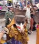 Locals wear ghost masks at spirit worship festival in Thailand