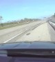Dashcam captures scary moment when truck slams into patrol car