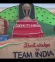 Tribute in sand for Virat Kohli as India take on New Zealand in Cricket World Cup semi-final