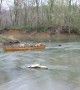 Heroic dog rescues two dogs trapped in kayak mid-river