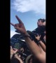 Guy with disability gets crowd surfed at rock concert