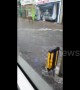 UK bus passenger films drive through flooded road in Sunderland