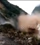 Colossal landslide sends huge waves crashing through reservoir in China's Leshan