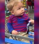 Baby is Mesmorized by Singing Christmas Decoration