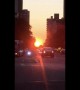New Yorkers treated to stunning "Manhattan Henge"