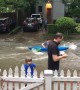 Street Flooding Calls for Kayaking