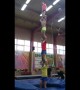 Amazing acrobats in Moscow create impressive human tower