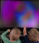 Twins Think They Can Pause a TV like an iPad