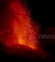 Italy's Mount Etna erupts