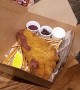 This deep fried ice cream looks just like fish and chips