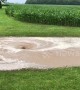 Flash flooding in Ontario creates oddly satisfying whirlpool
