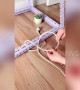 Incredible life hack! Chinese woman shows how to free plug cable trapped under table