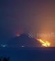 Time-lapse footage shows fire raging through Italian island of Stromboli after volcanic lava flows