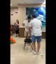 Wrestlers 'get down' in the most intense game of musical chairs