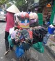 Unique business of all items on bicycles on the street in Vietnam