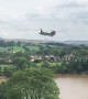 Chinook delivers sandbags to reinforce Whaley Bridge dam