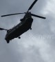 RAF helicopters continue to fly in emergency supplies to help reinforce the Whaley Bridge dam