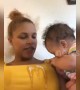 Hilarious mom gets 'spit-up' on by baby TWICE after shocked about the first time