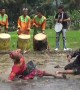 This traditional form of Indonesian martial arts sees two people battle it out in a muddy rice field