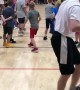 Coach Shoots Full Court Backwards