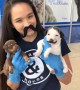 Cute little puppy shows off adorable mustache