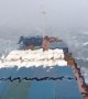 Crew captures footage of ship battling massive sea waves
