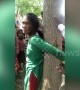 Indian woman tied to tree by mob on suspicion of being child snatcher