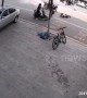 Chinese boy almost gets run over after riding segway on a road
