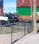 Train Takes out Car Carrier