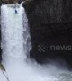 Courageous professional kayaker descends monster 90ft waterfall in Oregon