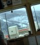 Cargo Ship Rocks Vigorously In Heavy Sea Storm