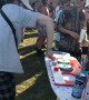 Man baffles UK festival-goers by DJing on an ironing board