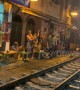 Tourists flock to Train Street in Hanoi, Vietnam