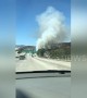 Los Angeles brush fire erupts off the 134 freeway